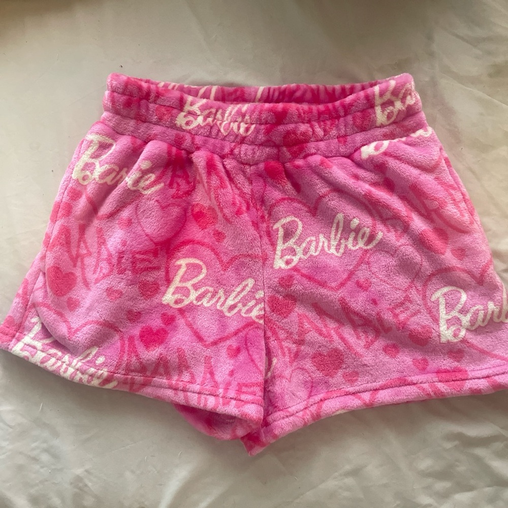 Barbie Pink Casual Shorts with Elastic Waistband